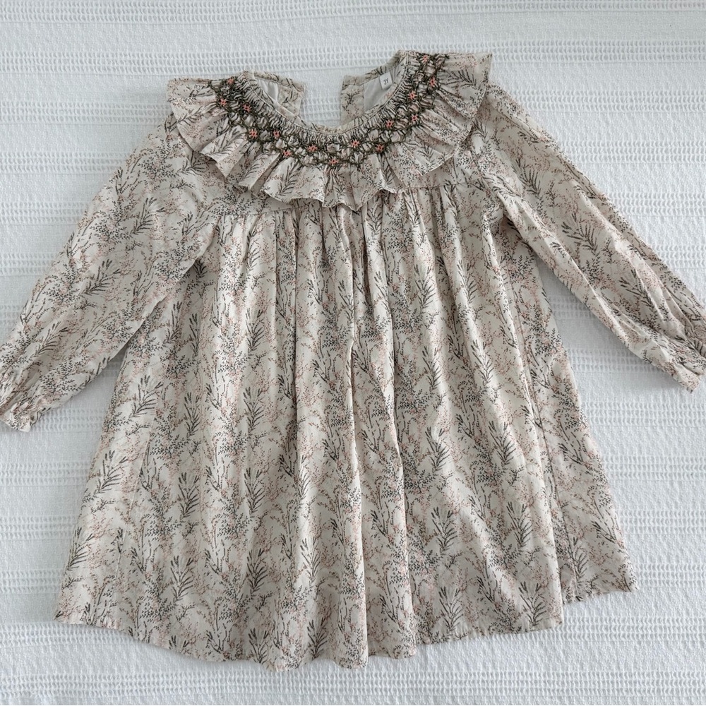 Floral Ruffle Long Sleeve Dress